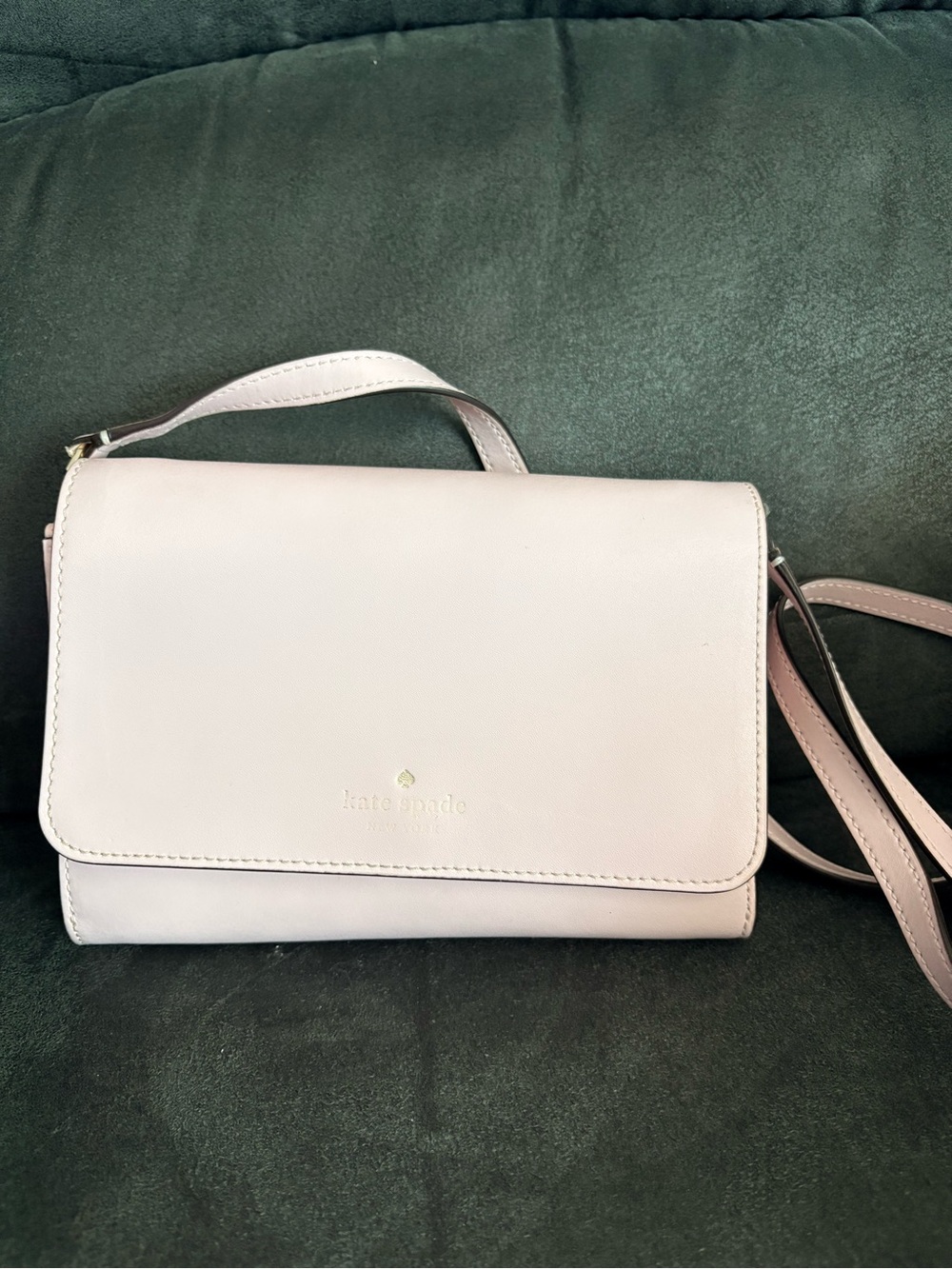 kate spade Pale Pink Leather Top-Handle Crossbody